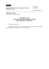 Permanent Council Decision No. 483