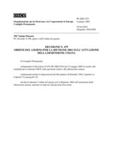 Permanent Council Decision No. 479 (it)