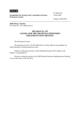 Permanent Council Decision No. 479