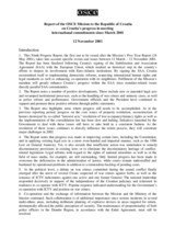 OSCE Mission to Croatia status report, March - November 2001