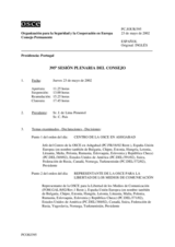 Journal of the 395th Plenary Meeting of the Permanent Council (es)