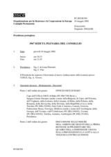 Journal of the 394th Plenary Meeting of the Permanent Council (it)