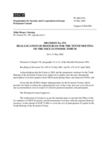 Permanent Council Decision No. 474