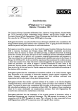 Joint declaration OSCE - Council of Europe, Chisinau