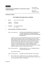 Journal of the 392nd Plenary Meeting of the Permanent Council (es)