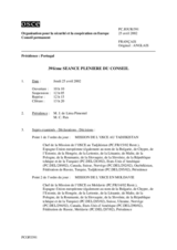 Journal of the 391st Plenary Meeting of the Permanent Council (fr)