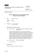 Journal of the 389th Special Plenary Meeting of the Permanent Council (fr)