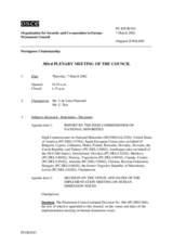 Journal of the 383rd Plenary Meeting of the Permanent Council