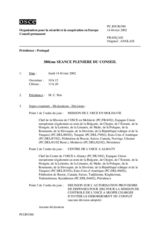 Journal of the 380th Plenary Meeting of the Permanent Council (fr)