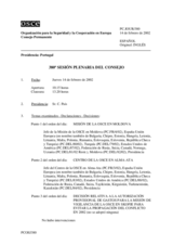 Journal of the 380th Plenary Meeting of the Permanent Council (es)