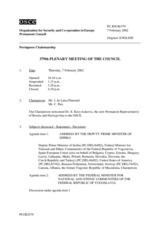 Journal of the 379th Plenary Meeting of the Permanent Council