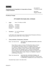 Journal of the 379th Plenary Meeting of the Permanent Council (es)