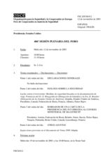 Journal of the 406th Plenary Meeting of the Forum for Security Co-operation (es)