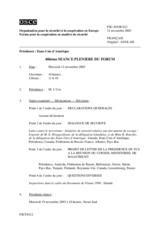 Journal of the 406th Plenary Meeting of the Forum for Security Co-operation (fr)