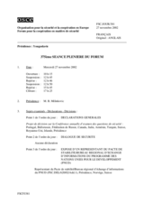 Journal of the 375th Plenary Meeting of the Forum for Security Co-operation (fr)