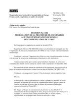 Forum for Security Co-operation Decision No. 14/02 (fr)