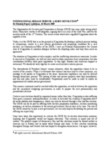 A Risky Revolution, article by the OSCE Chairman-in-Office published in the International Herald Tribune