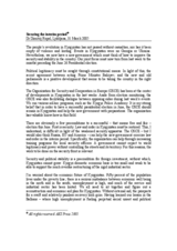 Securing the interim period, article by the OSCE Chairman-in-Office in AKI Press, Kyrgyzstan