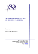 Assessment of Alternative Sentencing in Armenia