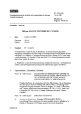 Journal of the 549th Plenary Meeting of the Permanent Council/Corrected Reissue (fr)