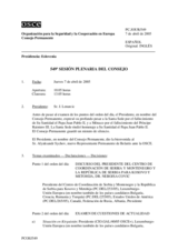 Journal of the 549th Plenary Meeting of the Permanent Council/Corrected Reissue (es)