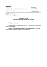 Permanent Council Decision No. 664