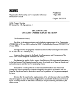 Permanent Council Decision No. 665