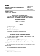 Permanent Council Decision No. 667/Corrected Reissue