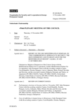 Journal of the 476th Plenary Meeting of the Permanent Council