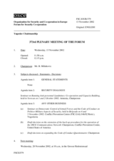 Journal of the 373rd Plenary Meeting of the Forum for Security Co-operation