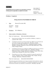 Journal of the 371st Plenary Meeting of the Forum for Security Co-operation (fr)