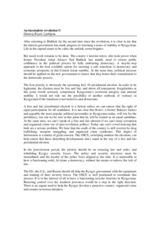 An incomplete revolution, article by the OSCE Chairman-in-Office published in the Wall Street Journal