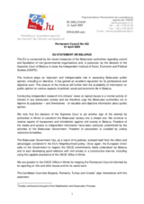 Statement by the Delegation of EU/Luxembourg on Belarus