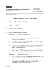 Journal of the 370th Plenary Meeting of the Forum for Security Co-operation