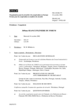 Journal of the 369th Plenary Meeting of the Forum for Security Co-operation (fr)