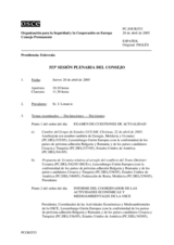 Journal of the 553rd Plenary Meeting of the Permanent Council (es)