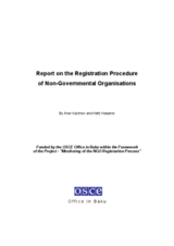 Report on the registration procedure of NGOs in Azerbaijan Report on the registration procedure of NGOs in Azerbaijan