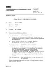 Journal of the 554th Plenary Meeting of the Permanent Council (fr)