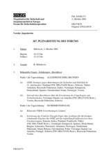 Journal of the 367th Plenary Meeting of the Forum for Security Co-operation (de)