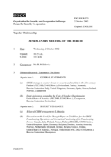 Journal of the 367th Plenary Meeting of the Forum for Security Co-operation