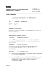 Journal of the 366th Plenary Meeting of the Forum for Security Co-operation