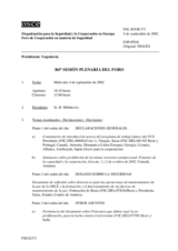 Journal of the 365th Plenary Meeting of the Forum for Security Co-operation (es)