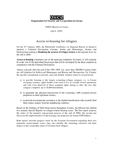 Background reports on Access to Housing for Refugees Background reports on Access to Housing for Refugees