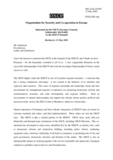 Statement by the OSCE Secretary General, Ambassador Jan Kubis