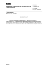 Permanent Council Decision No. 17 (it)