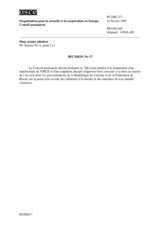 Permanent Council Decision No. 17 (fr)