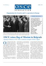 OSCE Newsletter April 2001