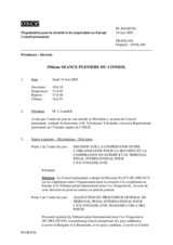 Journal of the 556th Plenary Meeting of the Permanent Council (fr)