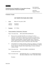 Journal of the 363rd Plenary Meeting of the Forum for Security Co-operation (es)