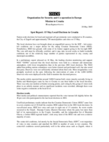 Spot Report: 15 May Local Elections in Croatia